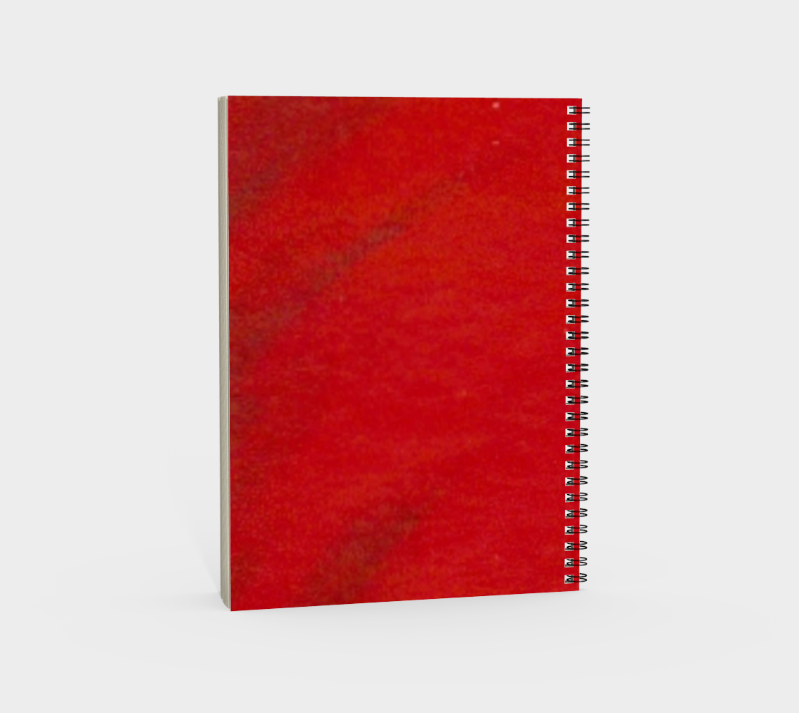 African Woman Red Spiral Notebook