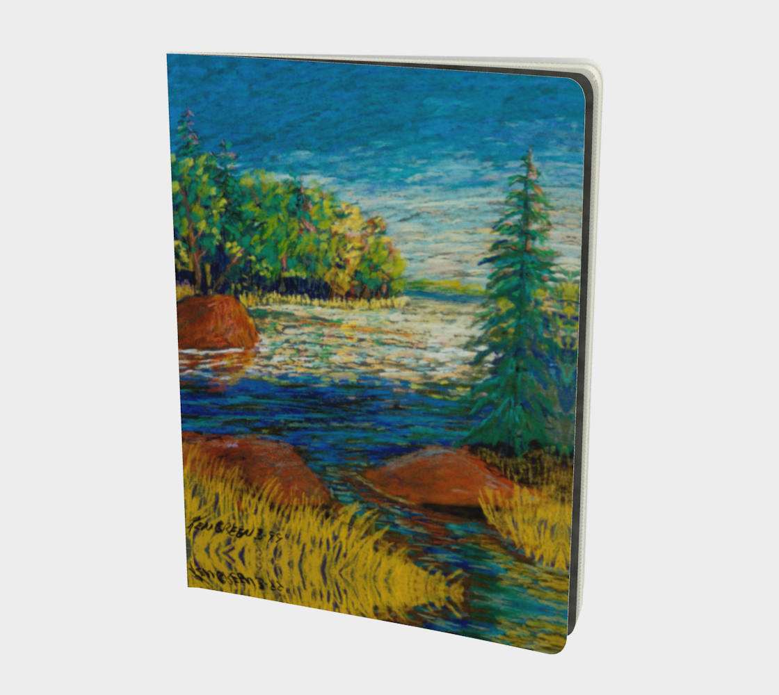 Pond II Landscape Large Notebook