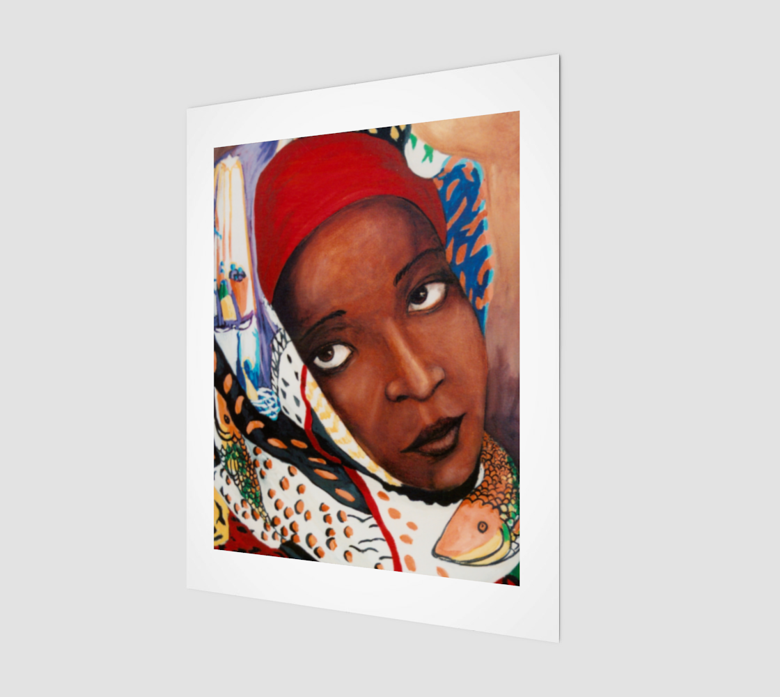 African Woman Art Print 11" x 14"