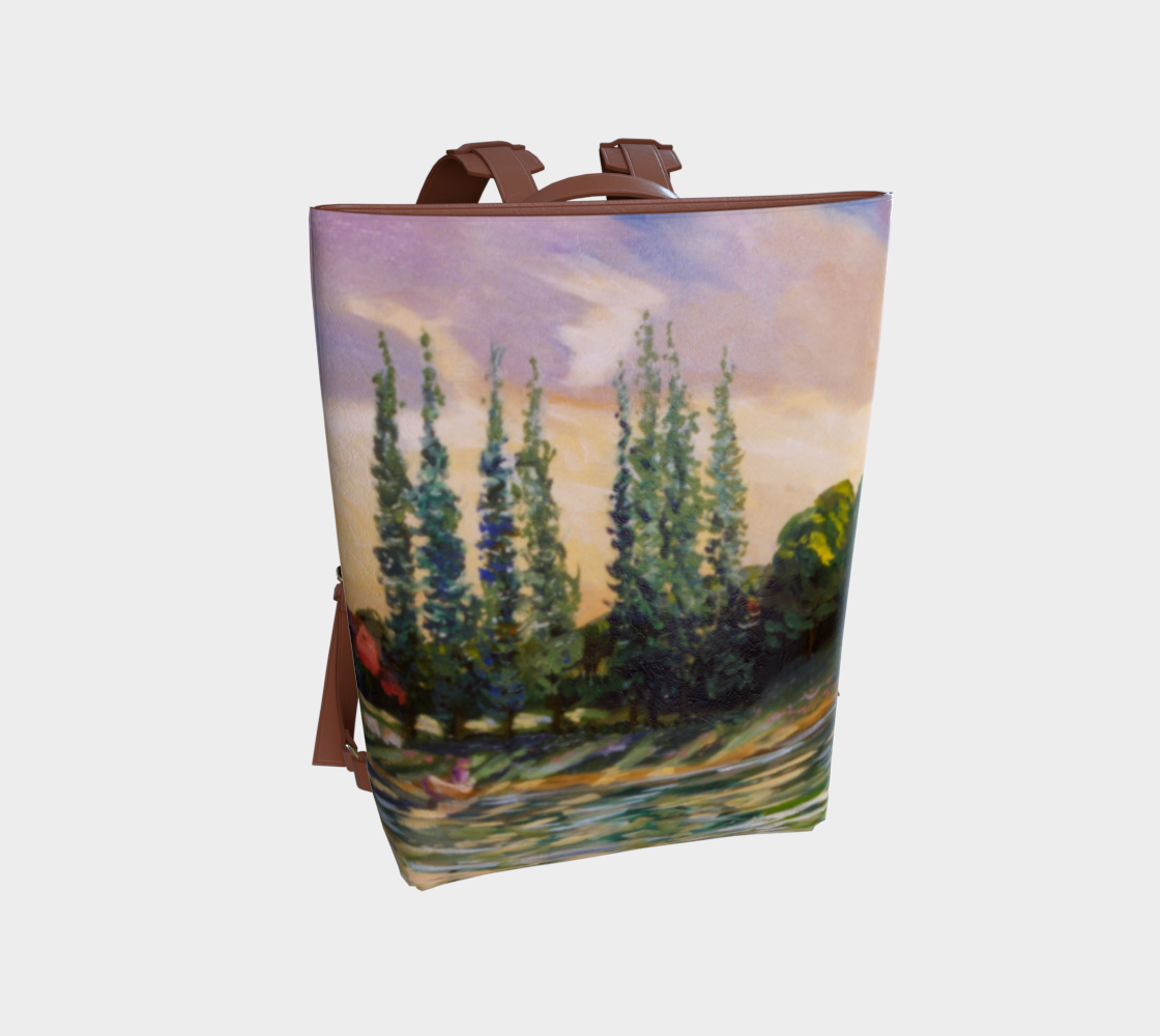 Pond Vegan Leather Backpack Brown