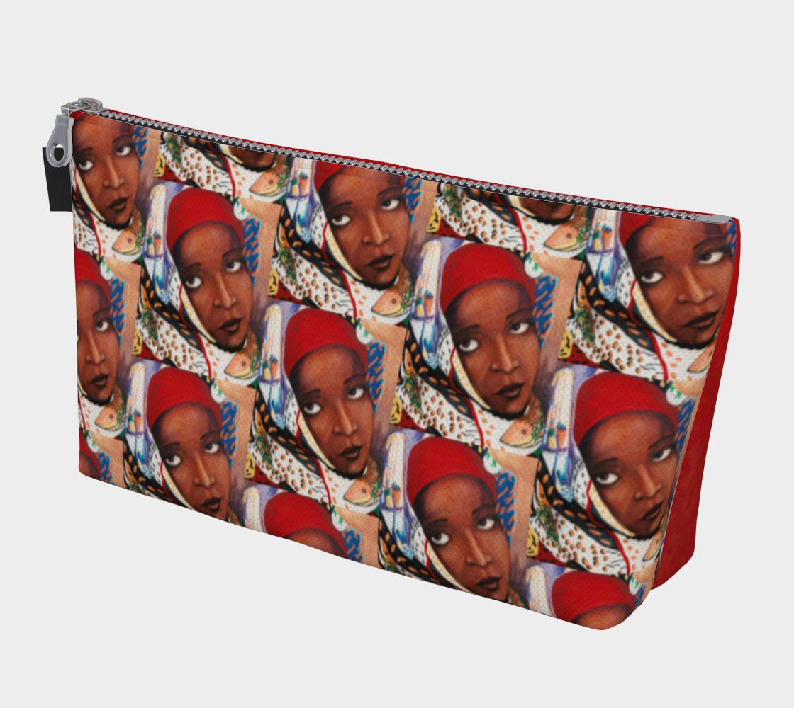 African Woman Makeup Bag