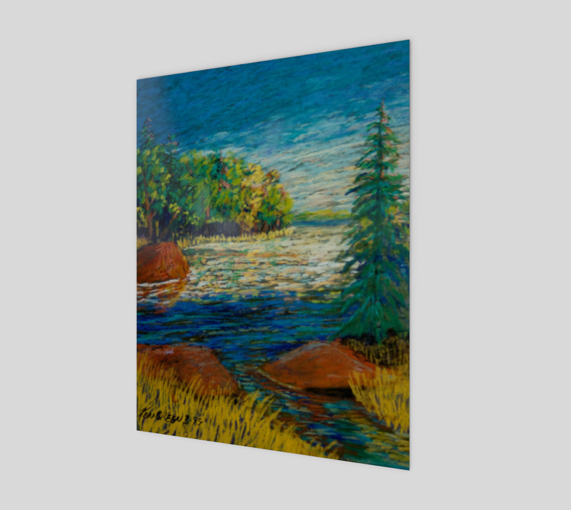 Pond II Landscape 11" x 14" Poster