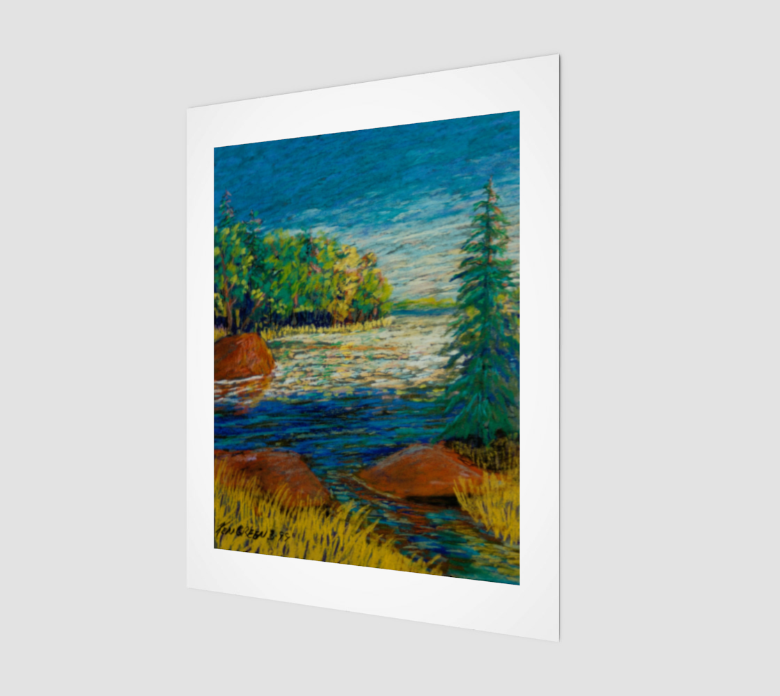 Pond II Landscape 11" x 14" Art Print