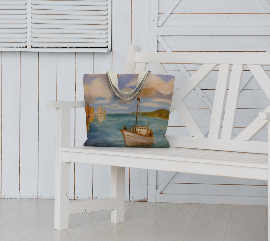 Boat Large Tote Bag