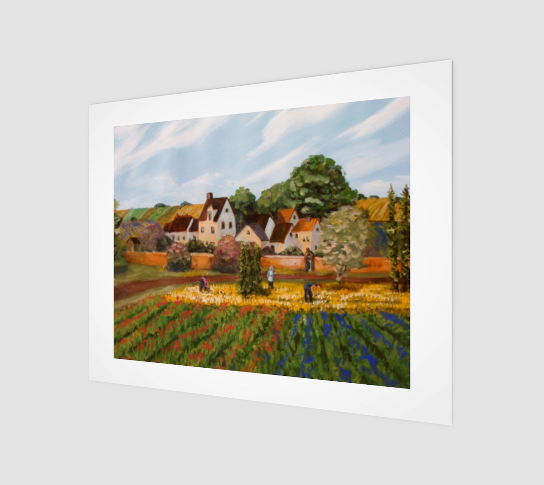 Village Art Print 14" x 11"