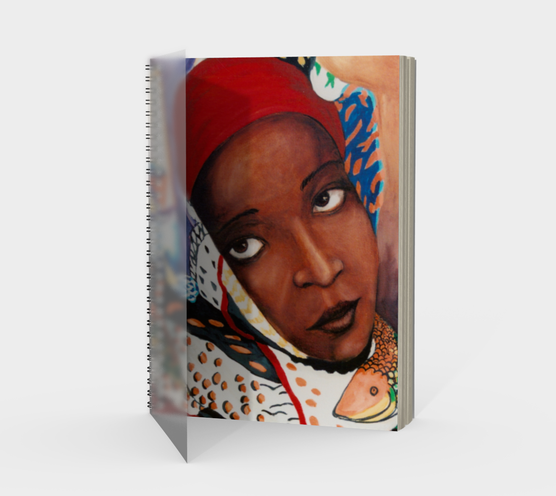 African Woman Spiral Notebook