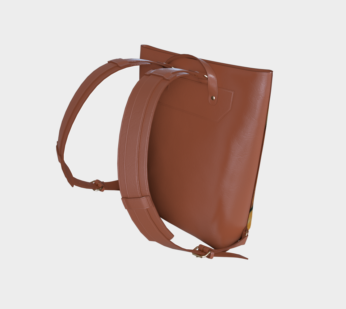 Jazz Singer Vegan Leather Backpack Brown