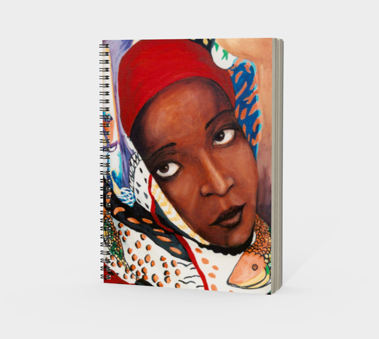 African Woman Spiral Notebook