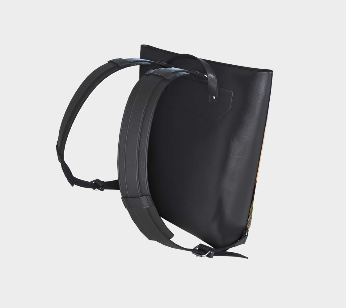 Pond Vegan Leather Backpack Black