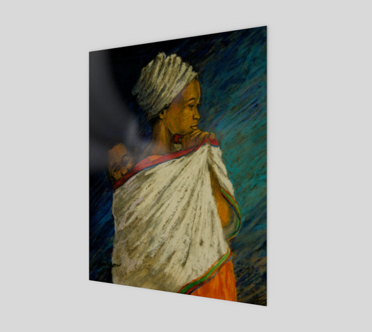 African Mother and Baby 11" x 14" Poster